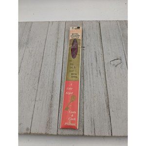 Vintage J&P Coats Neck Opening Metal Zipper 20" Bayberry Red 39-B